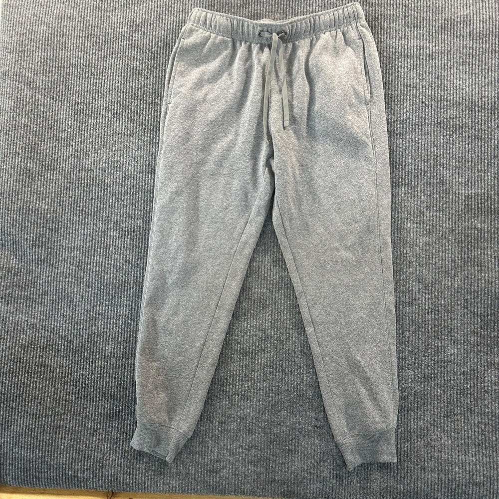 Goodfellow & Co Mens Jogger Sweatpants Medium Gray Fleece Drawstring